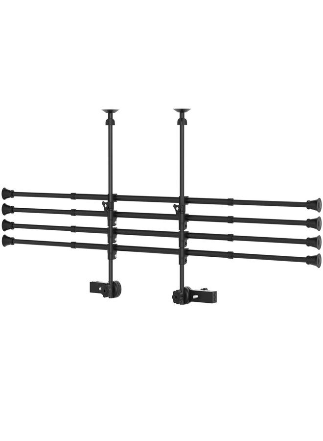 Topteng Adjustable Metal Pet Barrier for SUV, Car & Trucks Dog Car Guard gate Travel Barrier Big Dogs, Heavy-Duty Secure, Easy to Install & Store Universal Vehicles - Image 1