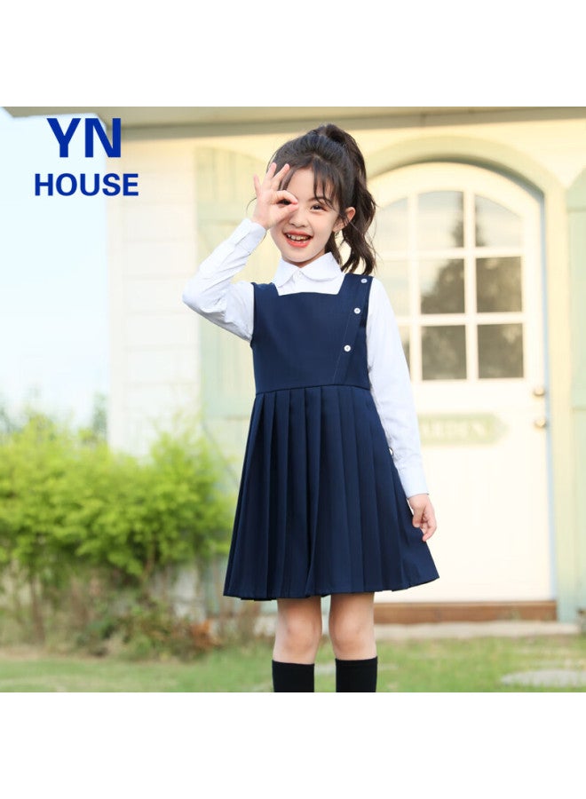 Yinuofang Girls' Dress Set, Class Uniform, Children's Children's Day Graduation Season School Uniform, Host Performance Costume - Image 2