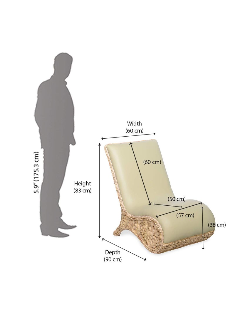 Home home By Nilkamal Ritzy Occassional Chair Brown  - Image 2