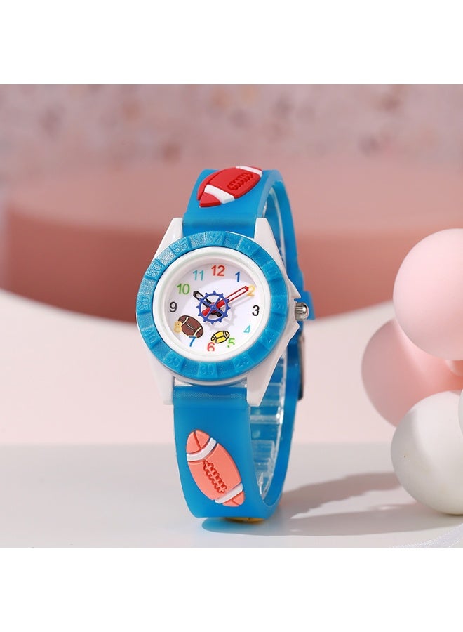 New Silicone Sports Rugby Cartoon Quartz Watch