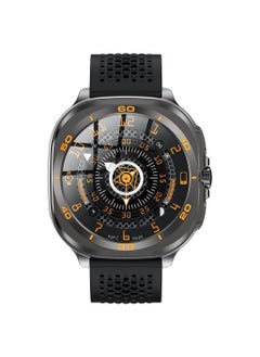 SWISS MILITARY Swiss Military DOM7 Smartwatch 1.43" AMOLED, Bluetooth Calling, Multi Language, Health & Sports Tracking, Wireless Charging, 7 Days Battery, IP67, iOS/Android Compatible, Gun Metal Frame & Black Strap  - Image 1