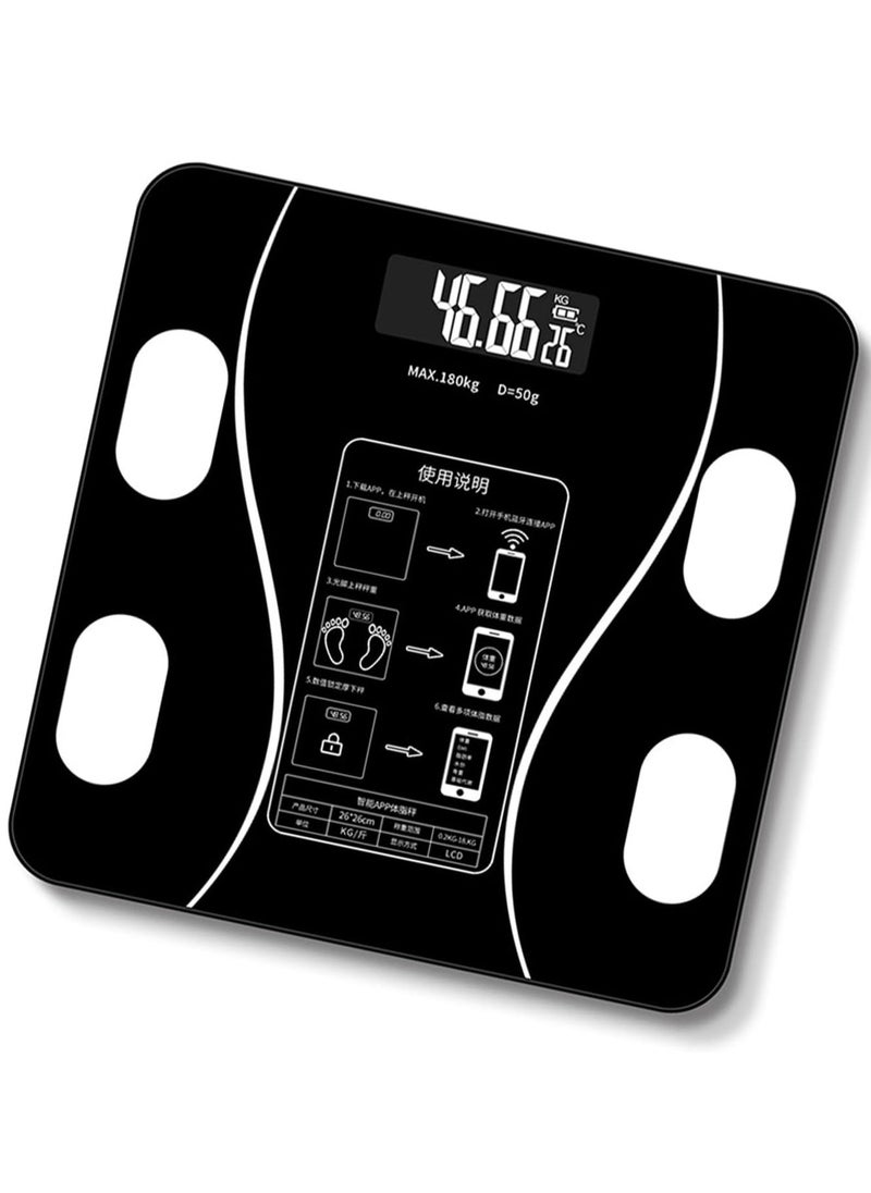 ELTRAZONE Smart Digital Body Fat Scale with Smartphone App, LED Display, Accurate Weight & Body Composition Measurement, Ideal for Weight Loss Tracking, Bathroom Scale for Home Use, Simple & Easy to Use, Suitable for Family Including Elderly & Children - Image 2