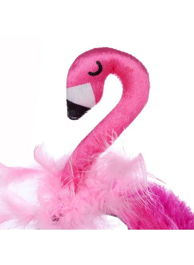 سيمبل بوليمر عصابة رأس بسيطة من البوليمر مكونة من 3 قطع على شكل طائر الفلامنغو من هاواي وغطاء رأس على شكل طائر الفلامنغو وطوق شعر لحفلات الكرنفال الاستوائية وإكسسوارات الشعر - Image 5