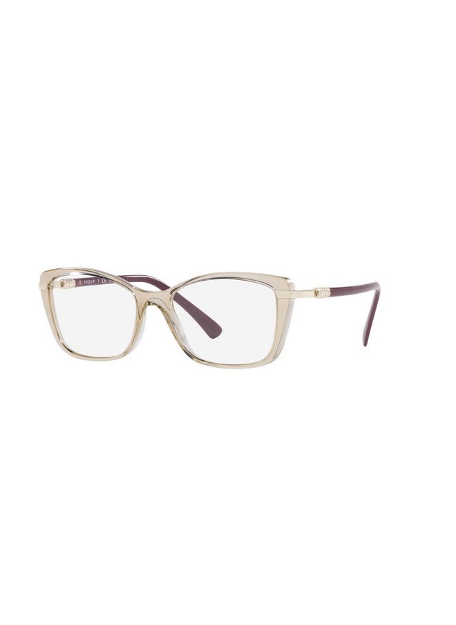 Vogue Eyewear Women'S Vo5487B Butterfly Prescription Eyewear Frames, Transparent Light Brown/Demo Lens, 52 Mm  - Image 2