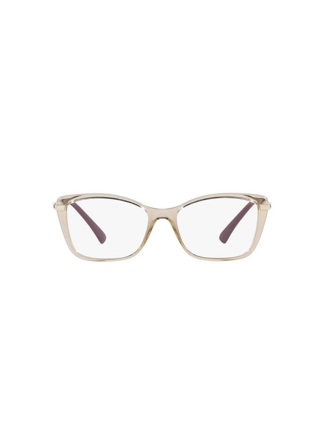 Vogue Eyewear Women'S Vo5487B Butterfly Prescription Eyewear Frames, Transparent Light Brown/Demo Lens, 52 Mm  - Image 1