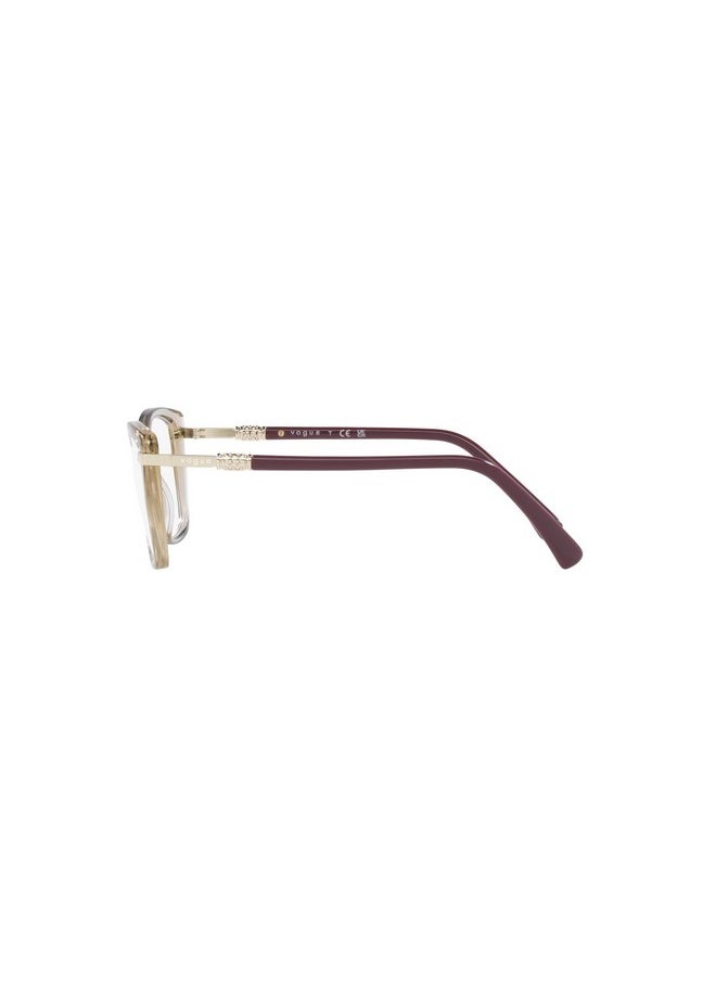 Vogue Eyewear Women'S Vo5487B Butterfly Prescription Eyewear Frames, Transparent Light Brown/Demo Lens, 52 Mm  - Image 4