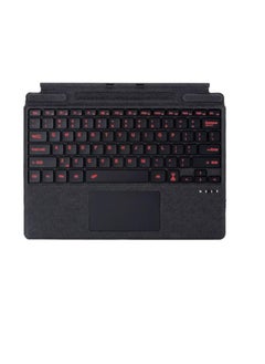 Generic Bluetooth Keyboard Compatible with Microsoft Surface Pro 11/X/10/9/8, 7-color Keycap Alphabet Backlit Bluetooth Wireless Removable Keyboard with Magnetic Pen Slot  - Image 1