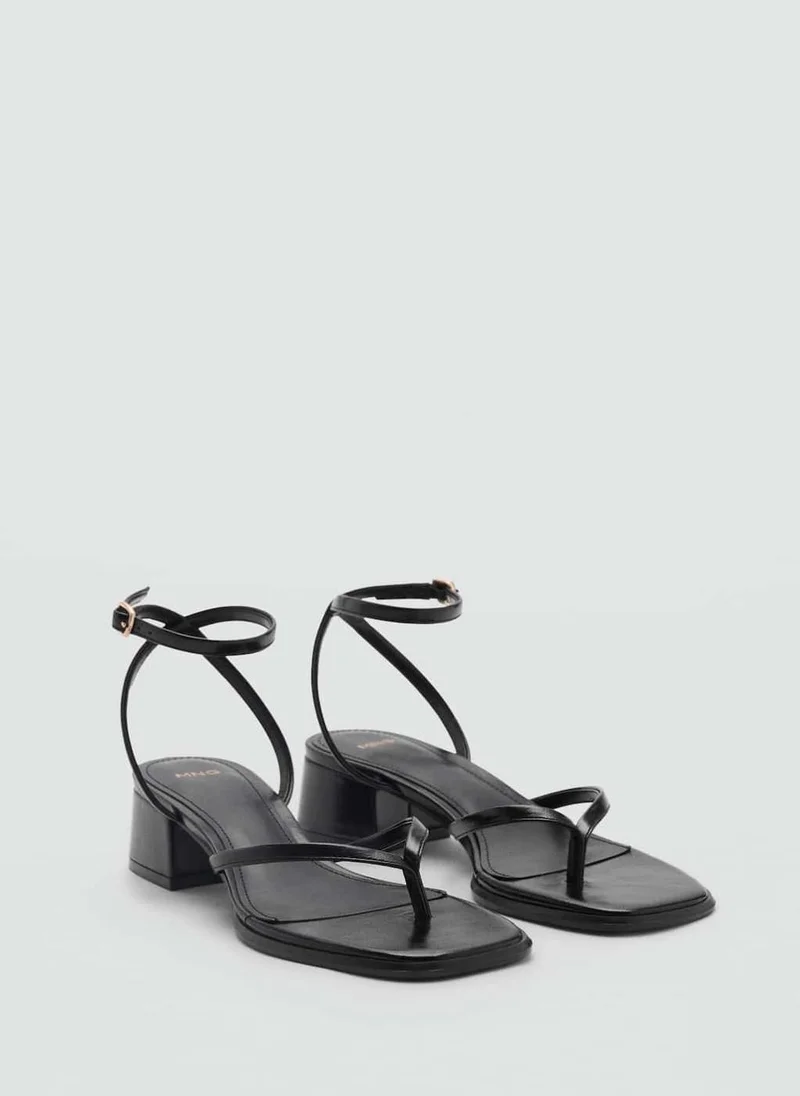 MANGO Strappy Heeled Sandals