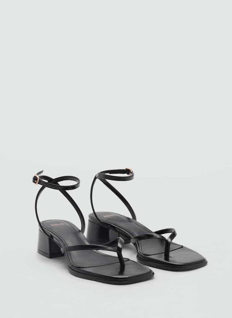 MANGO Strappy Heeled Sandals  - Image 2