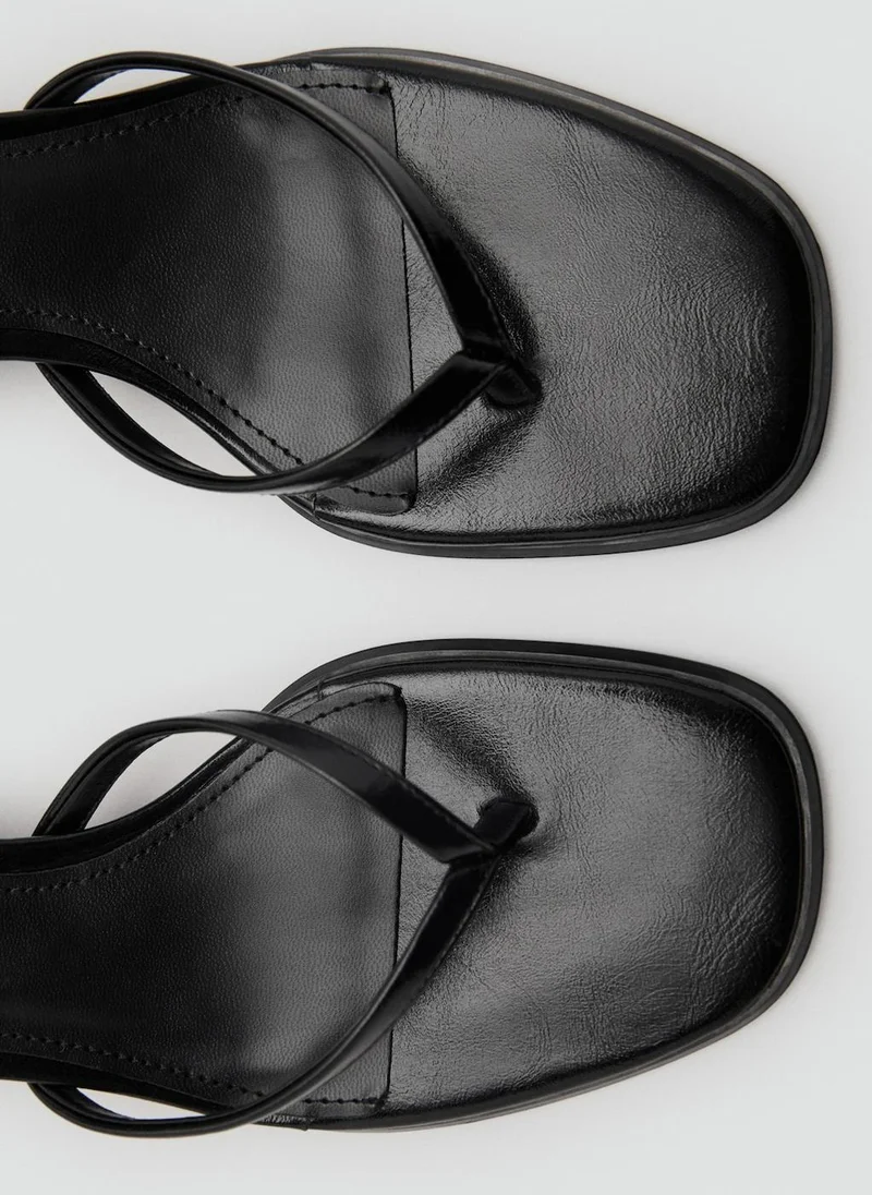 MANGO Strappy Heeled Sandals