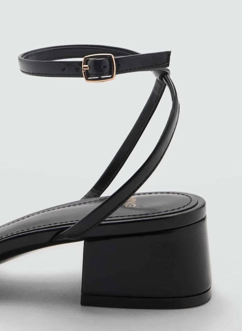 MANGO Strappy Heeled Sandals