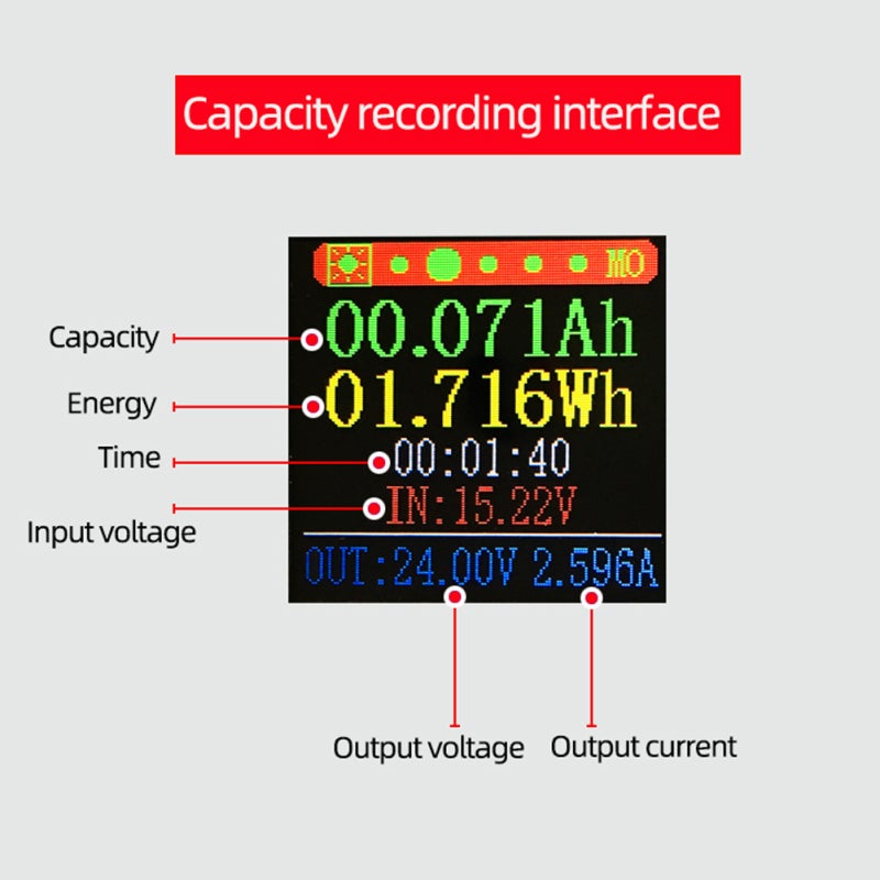 Power Supply: Compact 1.44-Inch LCD Boost Buck - Multi Hardware & Software Protections Digital Control for Electronic Testing, Battery Charging & Industrial Applications - Image 5