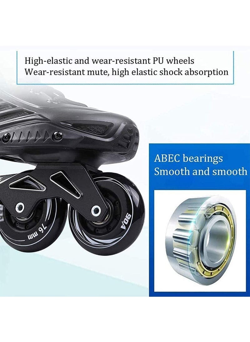 LIMOS - Inline Skates for Adults Professional Single Row Roller Blades Speed Skating Shoes(Lightning Wheel) - Image 1