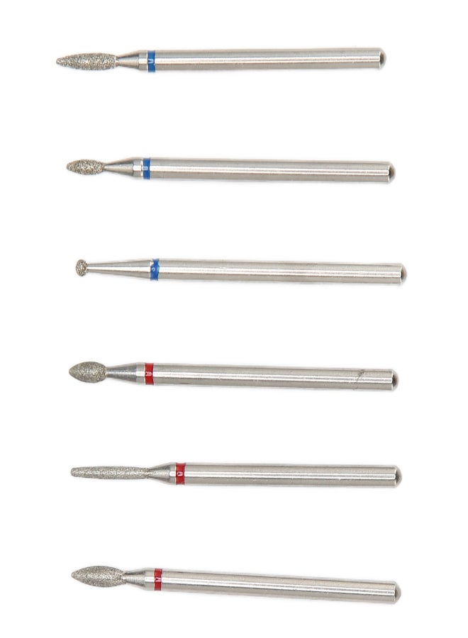 6pcs Cuticle Remover Bit Cuticle Removal Manicure Portable Nail Drill Bit For Nail Art Pedicure - Image 1
