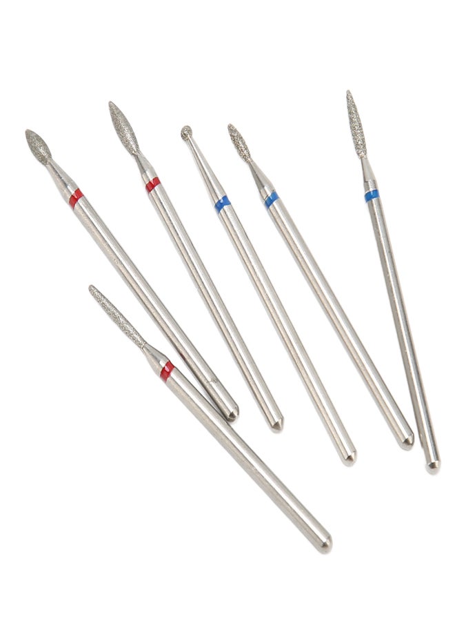 6pcs Cuticle Remover Bit Cuticle Removal Manicure Portable Nail Drill Bit For Nail Art Pedicure - Image 2