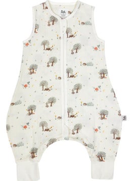 Owli Lovelayers 2 Layer Muslin Footed Sleeping Bag Forest  - Image 1