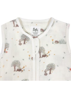Owli Lovelayers 2 Layer Muslin Footed Sleeping Bag Forest  - Image 3