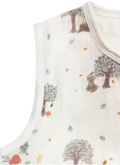Owli Lovelayers 2 Layer Muslin Footed Sleeping Bag Forest  - Image 5