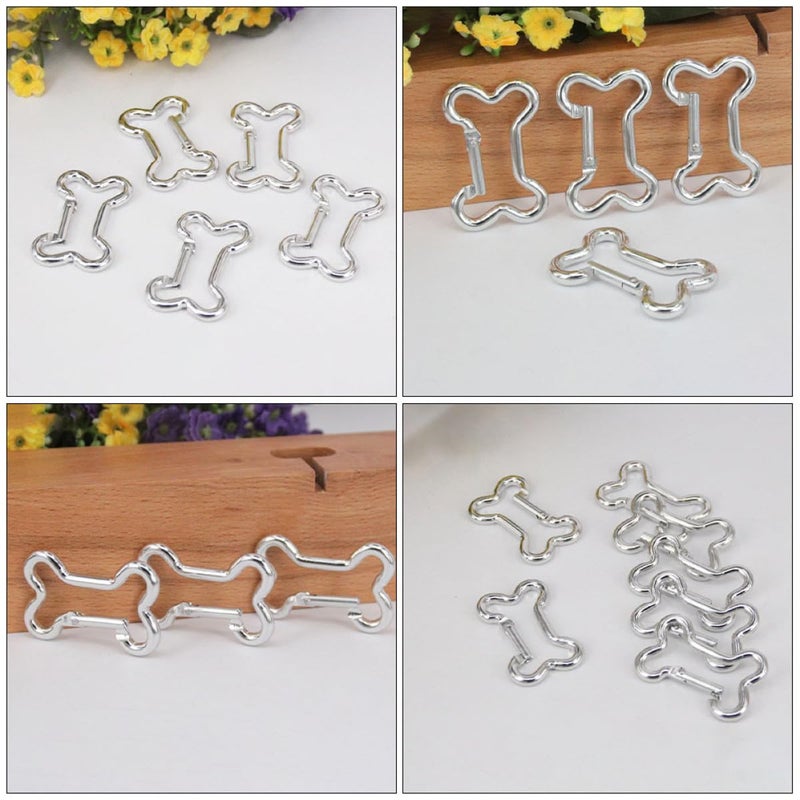 Aluminum Alloy Carabiner Clips 20pcs Multi Functional Outdoor Climbing Buckles For Hiking Camping Bottle Carrier Random Color - Image 4