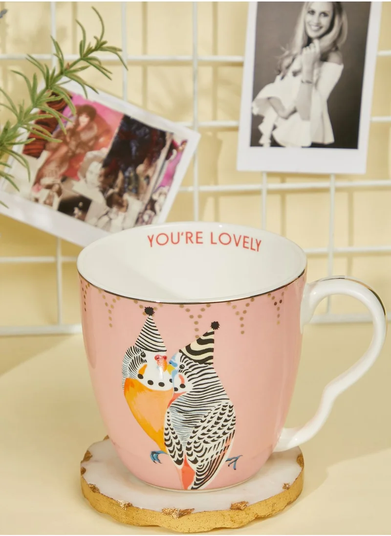 YVONNE ELLEN Large Parrots With Hats Mug