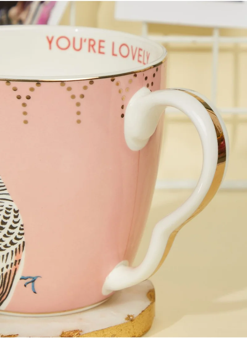 YVONNE ELLEN Large Parrots With Hats Mug