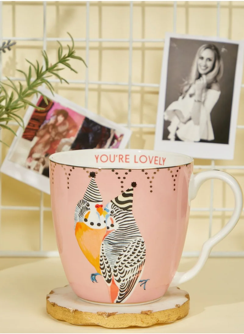 YVONNE ELLEN Large Parrots With Hats Mug