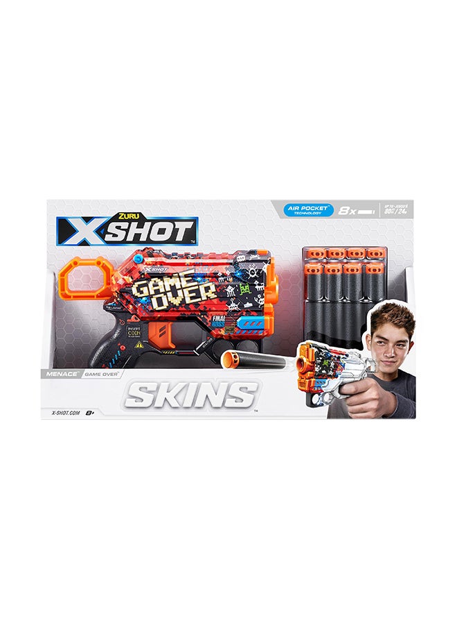 زورو إكس-شوت Skins Menace Game Over - لعبة أكشن وتصويب للأطفال والمراهقين والبالغين والأولاد والبنات وأنشطة العطلات الخارجية وهدايا للأطفال من سن 8 سنوات فما فوق  - Image 1