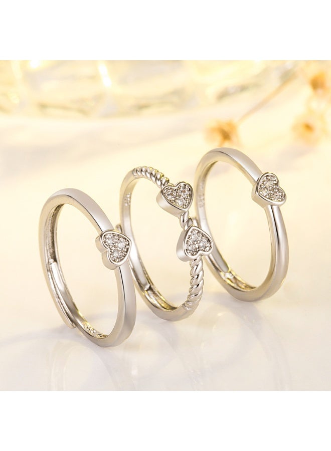KUYING Fashion Niche High-End Personalized Adjustable Ring  - Image 3