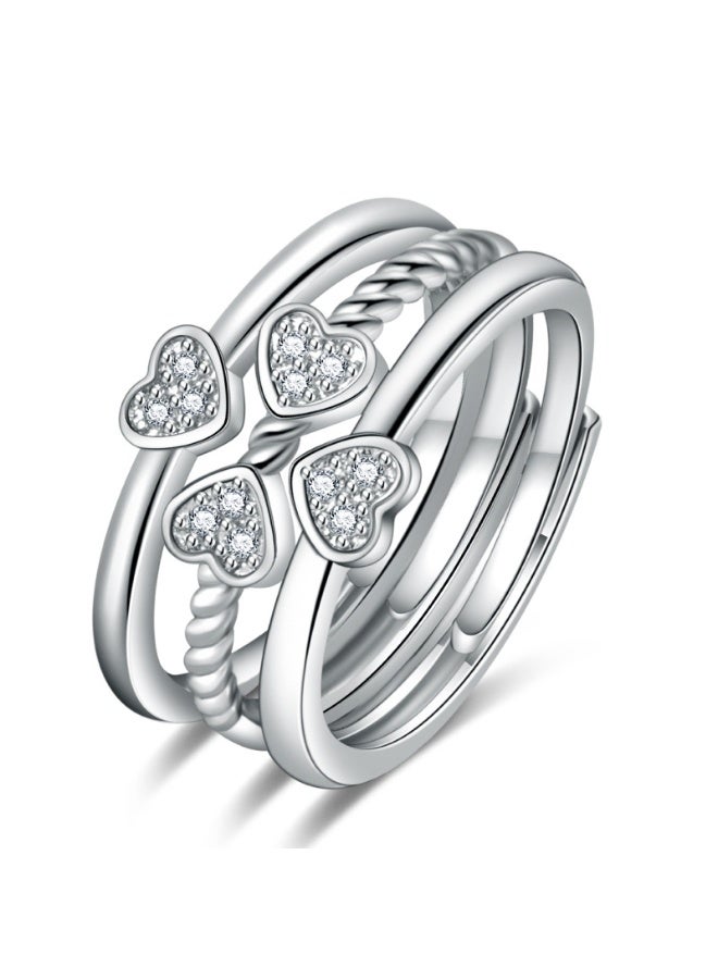 KUYING Fashion Niche High-End Personalized Adjustable Ring  - Image 1