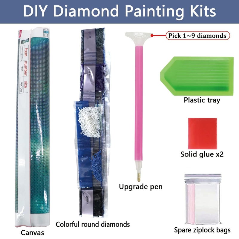 ASHAPURA CREATION مجموعة رسم الماس 5D حسب الرقم DIY حفر تطريز كريستال الراينستون مع الماس شجرة الحياة البيضاء فنون وديكورات منزلية هدايا وحرف يدوية - Image 2