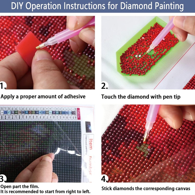 ASHAPURA CREATION مجموعة رسم الماس 5D حسب الرقم DIY حفر تطريز كريستال الراينستون مع الماس شجرة الحياة البيضاء فنون وديكورات منزلية هدايا وحرف يدوية - Image 3