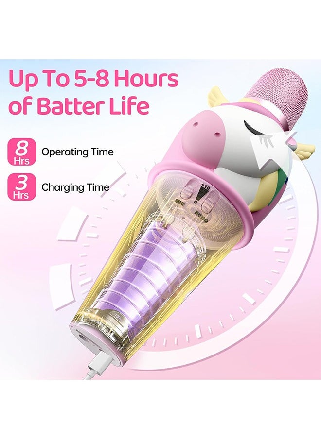 ERTYU Kids Karaoke Microphone Machine للأطفال ألعاب مع مكبر صوت ميكروفون بلاوتوث لاسلكي للأطفال الصغار البالغين البنات الأولاد هدايا عيد الميلاد لعب 4 5 6 7 + سنة للعائلة الحفلة المنزلية - pzsku/Z3FB6B5559BD78702E324Z/45/_/1718077514/d9a4a9f9-ce0e-42de-91c3-0f24769658d3