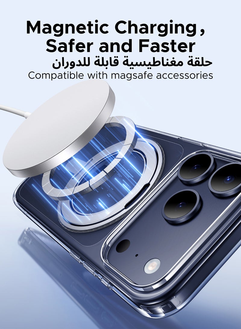 Ugreen iPhone 17 Pro Max Case Magsafe Cover With 360° Rotatable Stand Strong Magnetic 17 Pro Max Case Military-Grade Drop Protection Phone Ring iPhone 17 Pro Max Cover Compatible with MagSafe Phone Accessory - Image 3