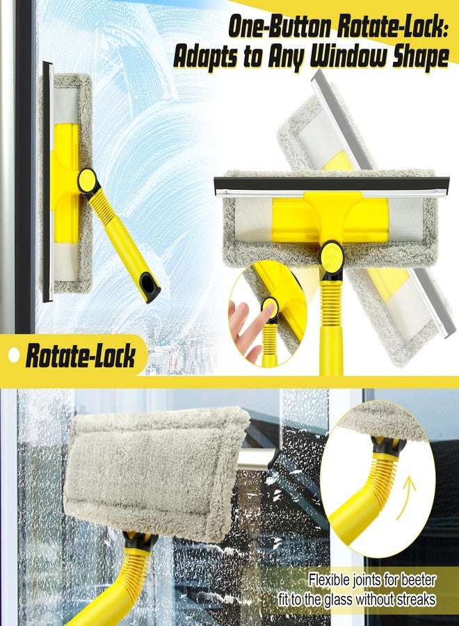 VOUBIEN Professional Window Squeegee with 60" Extension Pole for Home - Image 4