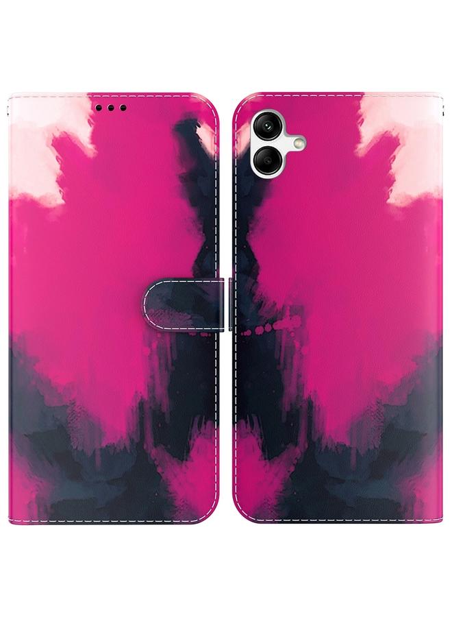 اس-توب جراب لهاتف Samsung Galaxy A04e / F04 / M04 جراب هاتف جلدي قلاب بنمط ألوان مائية - Image 1