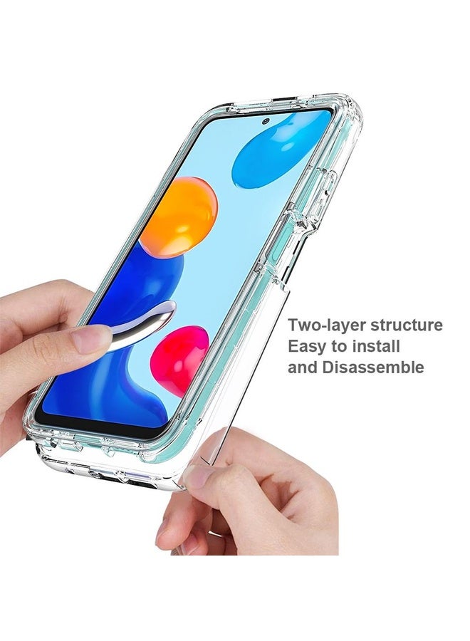 HuHa Case Cover For Xiaomi Redmi Note 11 Global Full Body Shockproof Clear Gradient Phone Case(Transparent) - Image 3