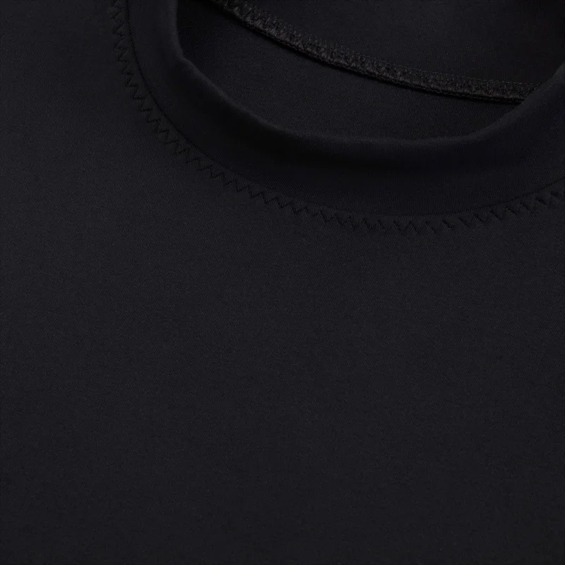 Nike Black Women's One Fitted Dri-FIT Mock-Neck Cropped Tank Top for Women | Best Price UAE