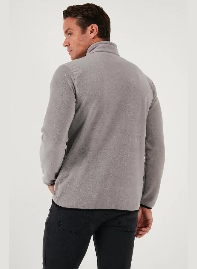 Buratti  Buratti Slim Fit Half Zipper Stand Collar Polar Fleece Men's POLAR 5906003 for Men | Best Price UAE