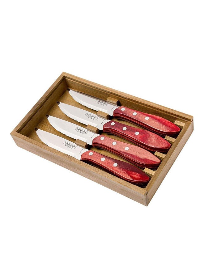 TRAMONTINA Fandango Steakmesser-Set 4-Tlg.Rot 