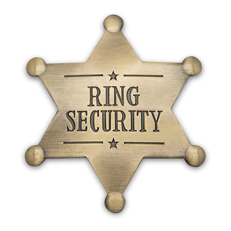 Huwane Ring Security Badge Metal Brooch Ring Bearer Gift Wedding Accessories Keepsake for Party Rehearsal boys Youngs Kids Wedding Souvenirs 1 - Image 4