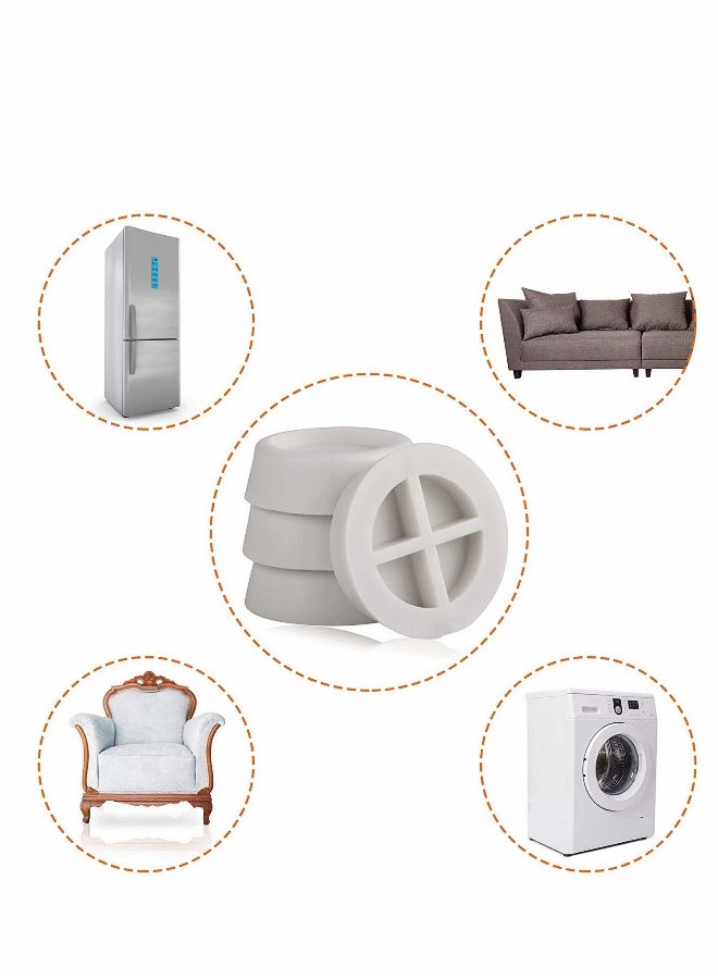 Washing Machine Feet Pad Anti Vibration Rubber Feet No-Slip Flooring Protector Shock Absorbing Washer Feet Pad for Dryer Refrigerator Treadmill Table Chair  - Image 4
