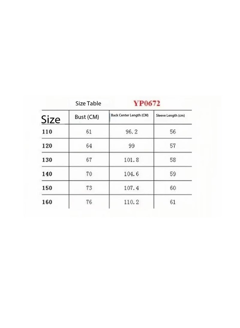 هالوين الملكي مصاصي الدماء زي مجموعة للبنات هالوين اللباس حتى الحفلة، كوسبلاي، مصاصي الدماء موضوع الحفلة (120 سم) - Image 2