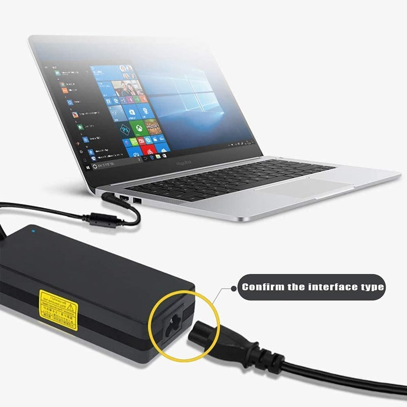 FEDUS 3 Pin AC Laptop Power Cord Cable Notebook Computer Replacement Charger Wire 18AWG Laptop Adapter Charger Power Cord Universal Mickey Mouse Connector 1 Meter - Image 5