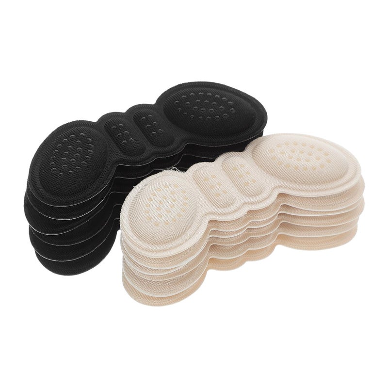 Thick Skin Color And Black Anti Slip Heel Cushions 6 Pairs For Loose Shoes Blisters Prevention - Image 2