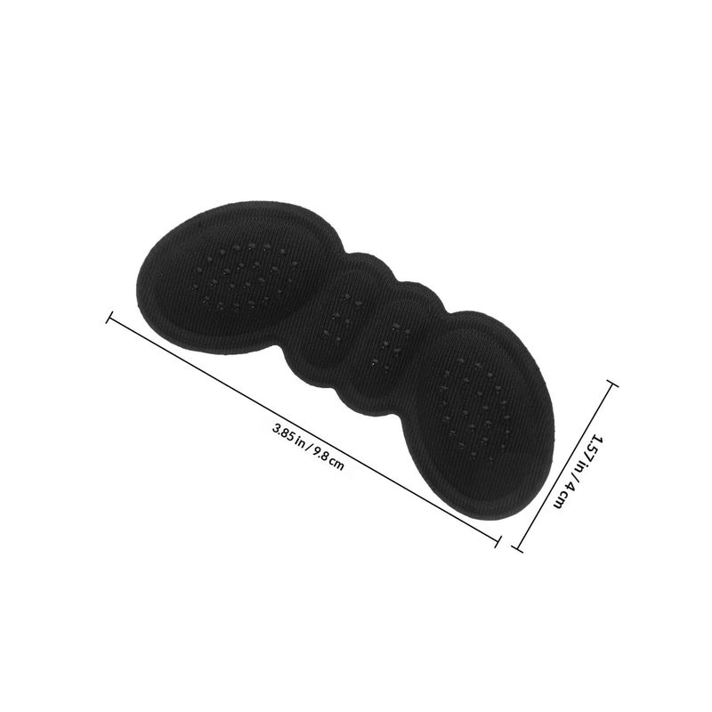 Thick Skin Color And Black Anti Slip Heel Cushions 6 Pairs For Loose Shoes Blisters Prevention - Image 3