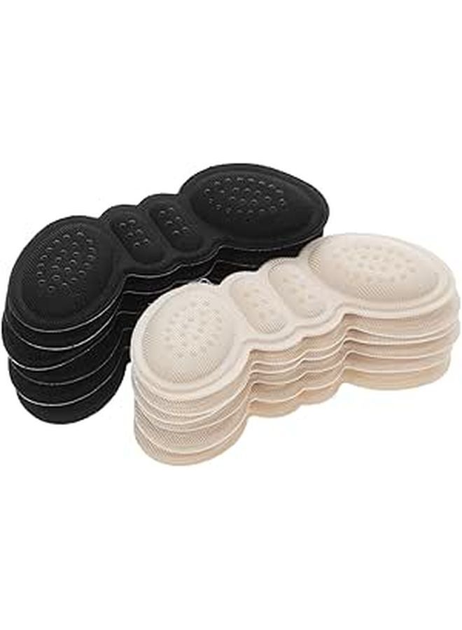 Thick Skin Color And Black Anti Slip Heel Cushions 6 Pairs For Loose Shoes Blisters Prevention - Image 1