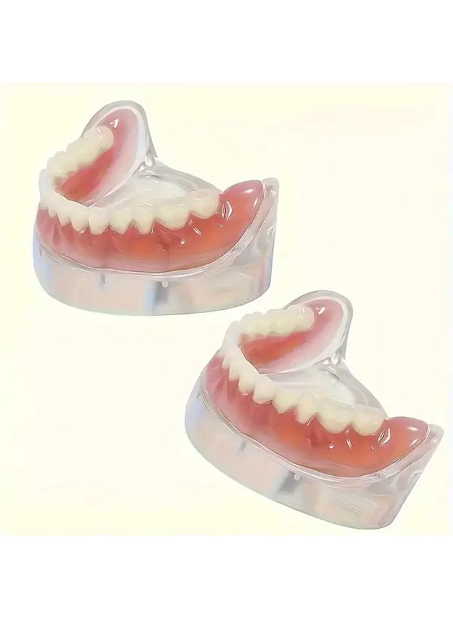 Complete 3 Piece Denture Set Pretty Teeth Color for Comfortable Daily Wear - Image 2