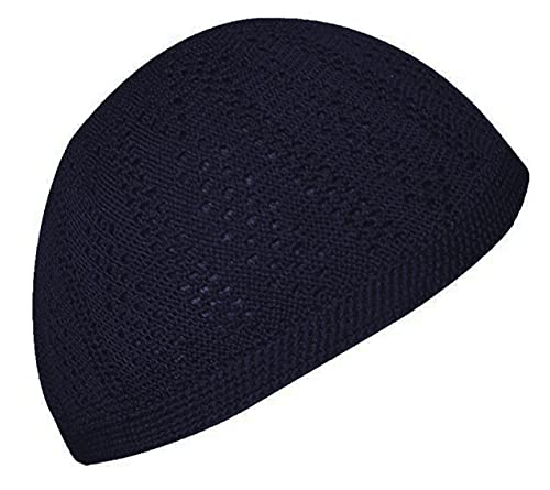 Hat Lot of 2 Pcs Colors Muslim Wholesale Kufi Koofi Kofi Topi Cotton Turkish Skull Cap Islamic Muslim Islam Prayer Takke Knit Style Helmet Liner Caps for Men Multicolor - Image 5