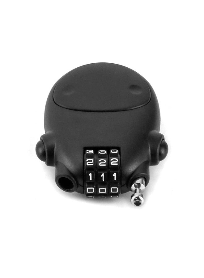 QWORK Retractable Cable Lock, 4 Pack Security Password Lock Steel Cable Luggage Locks - Image 3