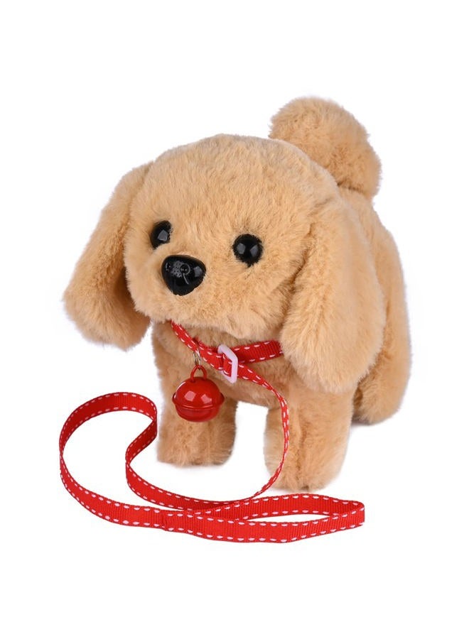 WorWoder Plush Golden Retriever Toy Puppy Electronic Interactive Pet Dog - Walking, Barking, Tail Wagging, Stretching Companion Animal for Kids (Golden Dog) - Image 1